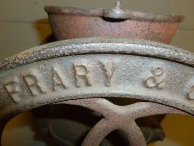 Antique Coffee Grinder Landers Frary & Clark  Original Paint Small 14 