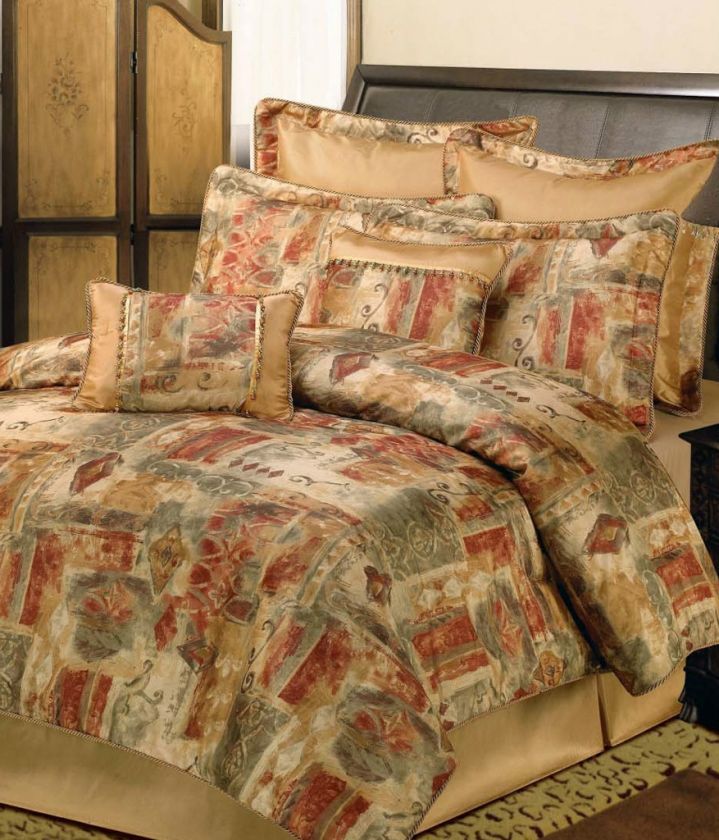   Kline Gallery Print 8 piece KING Comforter Set 719294313665  