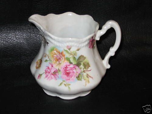 VICTORIAN   THREE CROWN CHINA GERMANY   CREAMER  