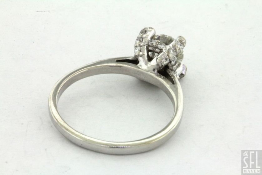 EGL 14K WHITE GOLD 1.21CT DIAMOND ENGAGEMENT RING $6,400 RETAIL  