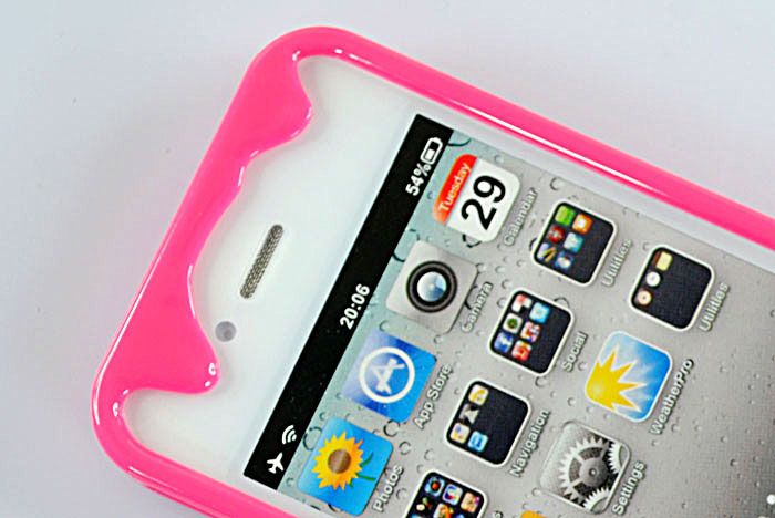 New 3D Melt ice Cream Skin Hard Case Cover For Apple iPhone 4 4S Peach 