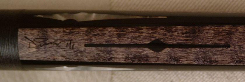 Dale Perry DP Pool Cue Signed 1/1 Smoke Stained Maple  