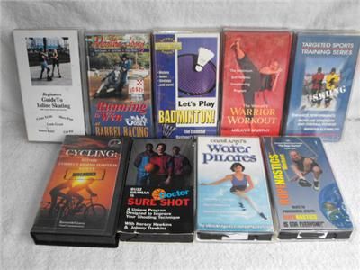 Instructional VHS Tapes Pilate Basketball Skating MORE  