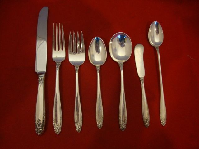 PRELUDE BY INTERNATIONAL STERLING SILVER FLATWARE SET SERVICE  