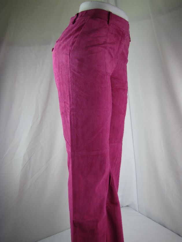 Womens J. G. Hook Leather Pants Pink Size 6 NWT  