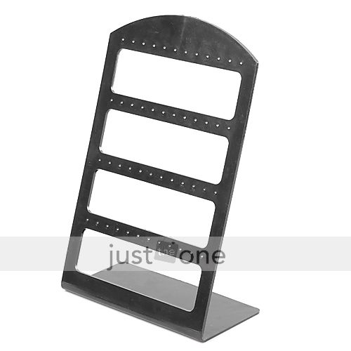 48 holes Plastic Earrings Display Stand Holder Black  