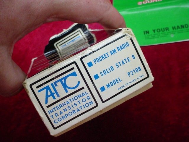 Vintage AITC Transistor AM Pocket RADIO P2108  