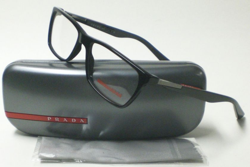 PRADA VPS 01B VPS01B 1 BLACK 1AB 1O1 AUTH EYEGLASSES 54  