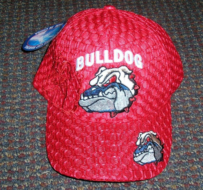 CH20 RED BULL DOG HAT MESH AIR VENT BACKING BALL CAP georgia  