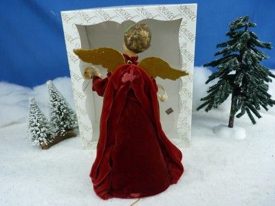 Vintage Koestel Waxed Face Angel Tree Topper MINT (3)  