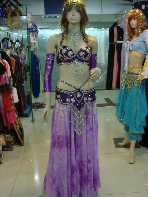 professional belly dance costumes Bra skirt and belt  