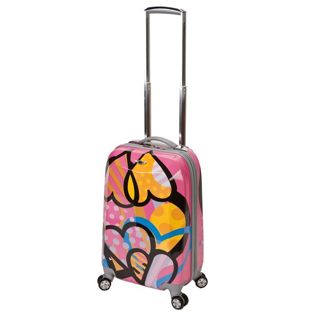 ROCKLAND VISION LIGHT ABS CARRY ON LUGGAGE HEARTS $150  