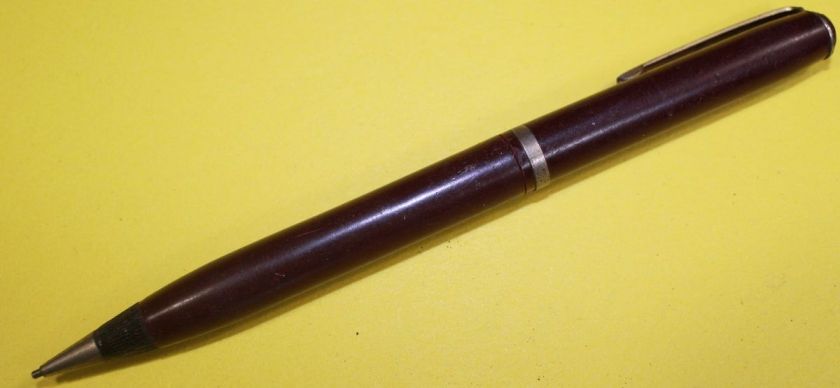   VTG Bakelite Celluloid Mechanical Pencil Burgundy Wearever  