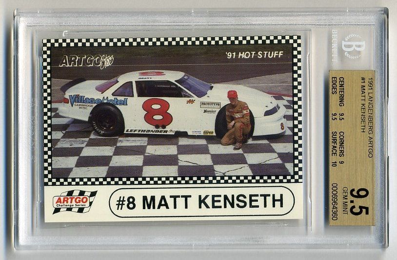 1991 Langenberg Artgo #1 Matt Kenseth BGS 9.5  