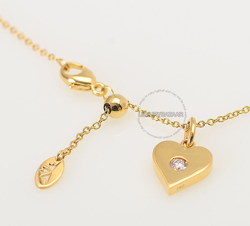   on Fire 18K Yellow Gold & Diamond Full House Heart Pendant  