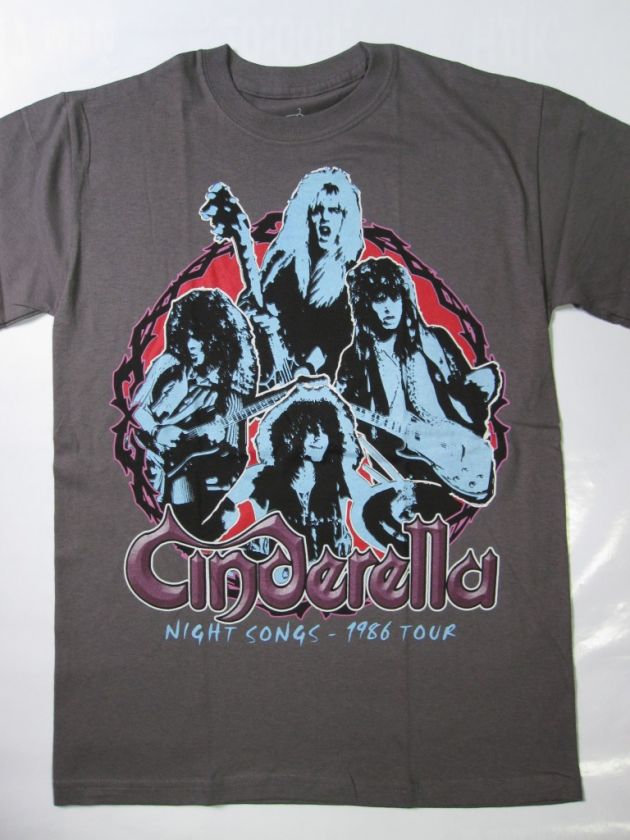 CINDERELLA   NIGHT SONGS / 1986 TOUR T SHIRT  