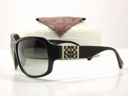 Coach Nina Signautre Plaque Black w/Grey Gradient S494  