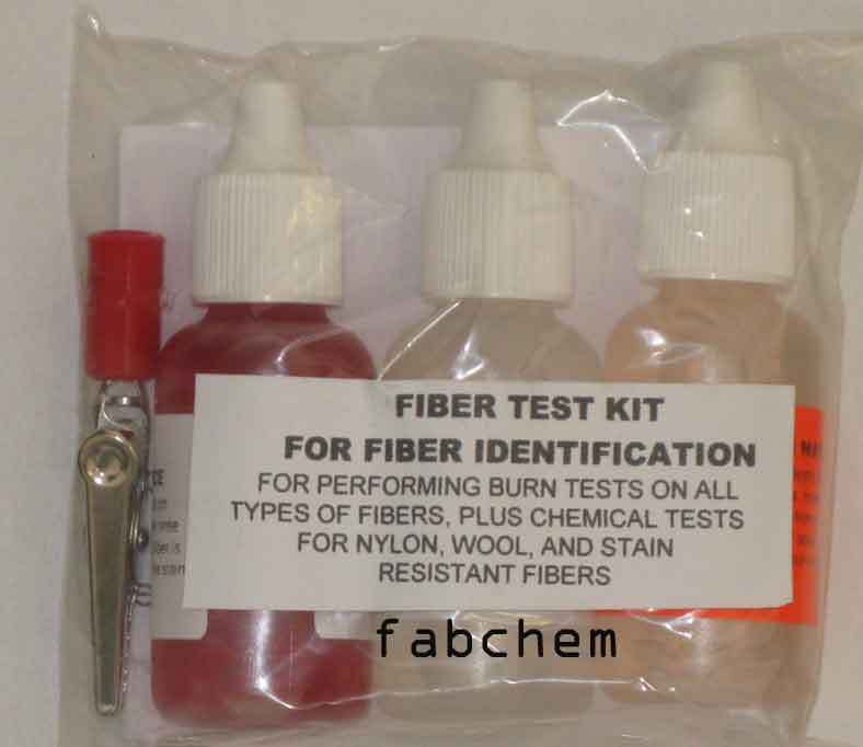 Carpet Fiber Test Kit for Nylon, Wool and Polyester  