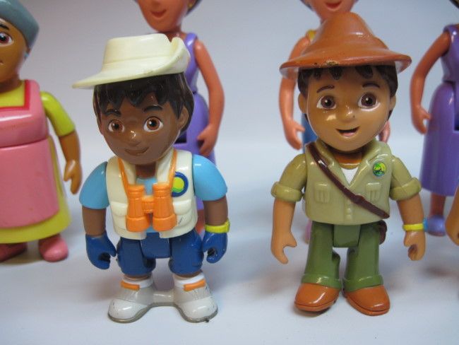 Dora The Explorer Go Diego Characters Grandma Mom Figures Great LOT 