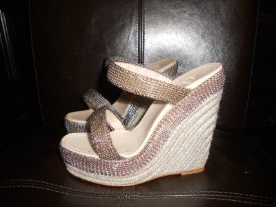 Christian Louboutin CADENA Platfrom Espadrille Wedge Sandal Shoe 