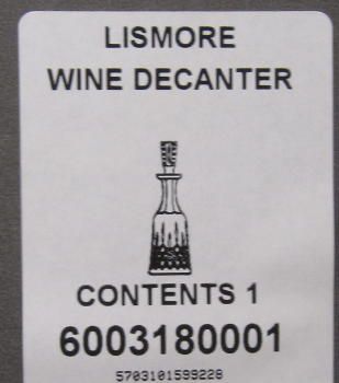 Waterford Crystal Lismore Decanter Ireland New In Box  