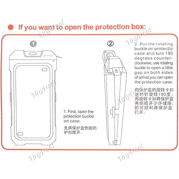 Genuine iPEGA Waterproof Protective Case Cover Box for iPhone 4G 4S 