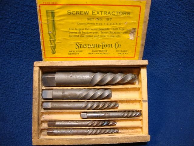 Standard Tool Co. Screw Extractors   1920 ca  