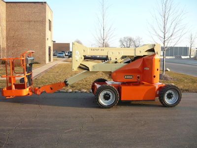 2003 JLG E400A BOOM LIFT ELECTRIC ARTICULATING MANLIFT AERIAL SERVICED 