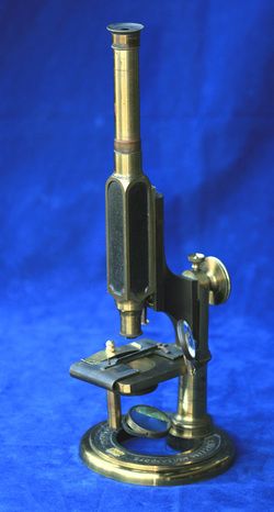 SMITH BECK & BECK ANTIQUE BRASS UNIVERSAL MICROSCOPE  