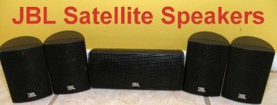 JBL Satellite Surround Sound Speakers + Wall Mounts 135SAT & 135CEN 