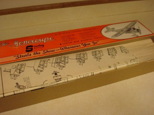 STERLING MONOCOUPE CONTROL LINE MODEL AIRPLANE KIT **  