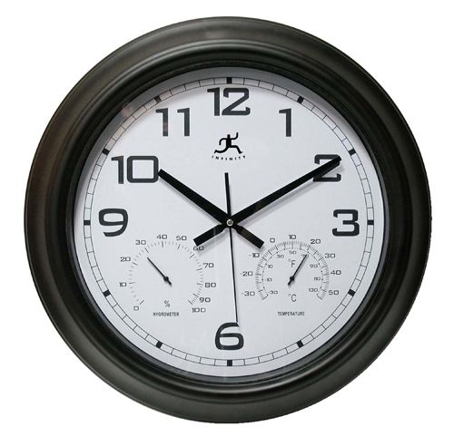 Infinity Instruments Seer Indoor and Outdoor Wall Clock  