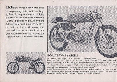 1974 Rickman CR Honda + Triumph Assembly/Parts Manual  