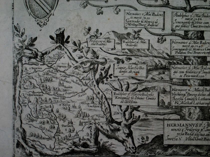 Baden Baden Genealogie Ansicht ALBIZZI ca 1608  