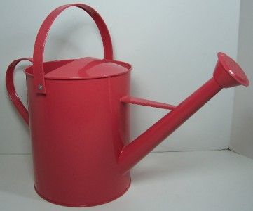 New Large Orange Metal Watering Can 1.25 Gallon Capacity 746851531231 