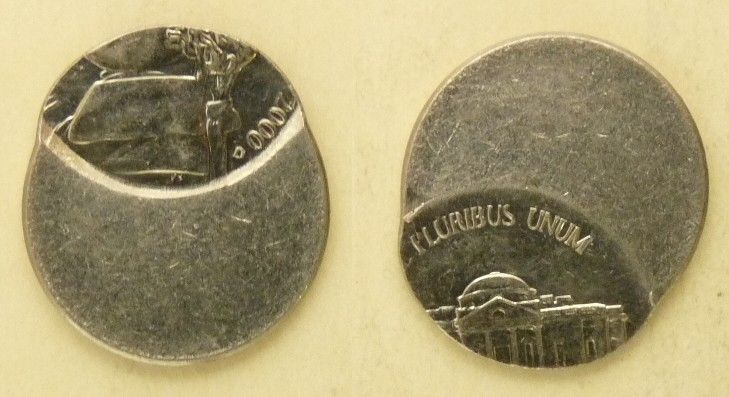 Errors Nickel 2000D 65%  Center Die Struck  