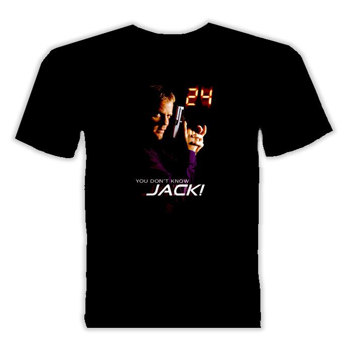 You dont know Jack Bauer 24 tv show t shirt Black  