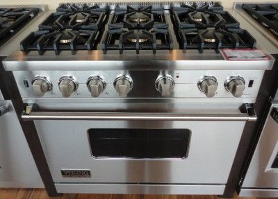 Viking VGCC5366BSS 36 Pro Style Gas Range with 6 VSH Pro Sealed 