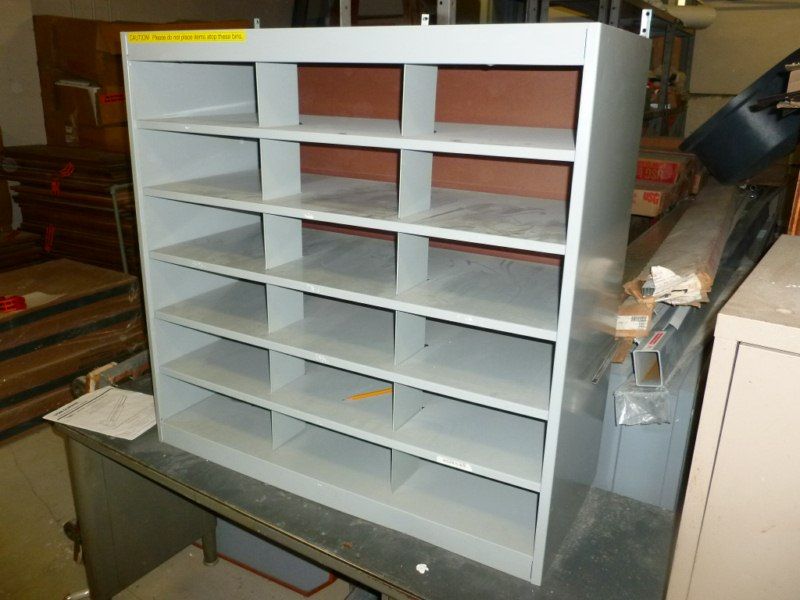 18 Compartment Steel Mail Organizer  