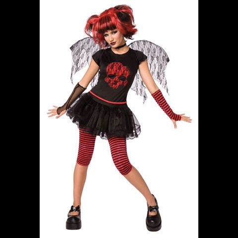 Skull Fairy Halloween Costume Adult 10 12 Woman Gothic  