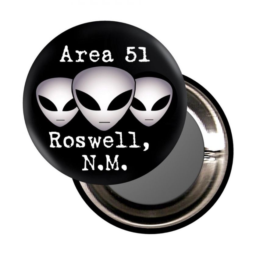 ALIENS AREA 51 ROSWELL   1.5 FRIDGE MAGNET   ufo/alien  