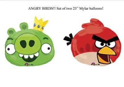 ANGRY BIRDS KING PIG Birthday Party Balloons Decorations Supplies 