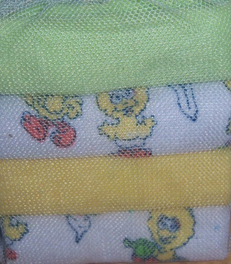   TERRY WASH CLOTHS, Elmo, Cookie Monster, Big Bird, Baby Shower  