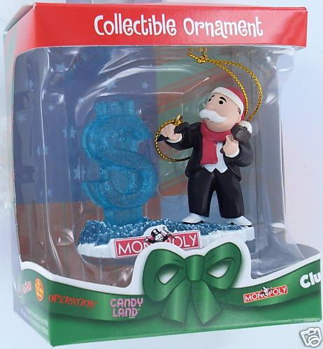 MONOPOLY ICE DOLLAR Christmas Ornament Basic Fun NIB  