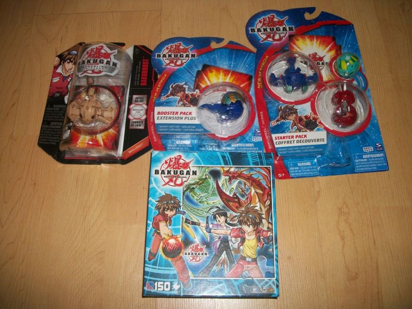 Lot Bakugan Starter packs and Bakuboost, all new in box, 5, plus 