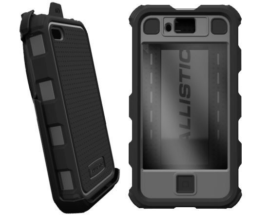 NEW BALLISTIC HC CASE HOLSTER 4 APPLE IPHONE 4s GRAY  