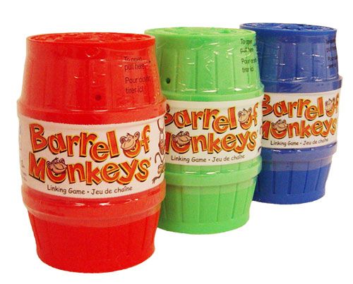 Colors Hasbro Barrel of Monkeys Game fine motor  