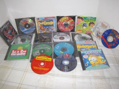 LOT 18 LEARNING COMPUTER GAMES DR. SEUSSS READER RABBIT PUTT PUTT 