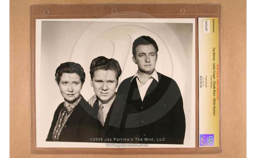 CGC Photo FAY BAINTER, JACKIE COOPER, CLAUDE RAINS Whit  