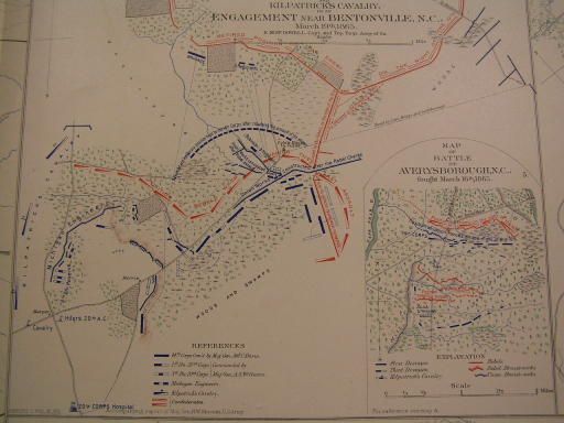 Bentonville NC Mobile AL etc 1895 Civil War folio map  